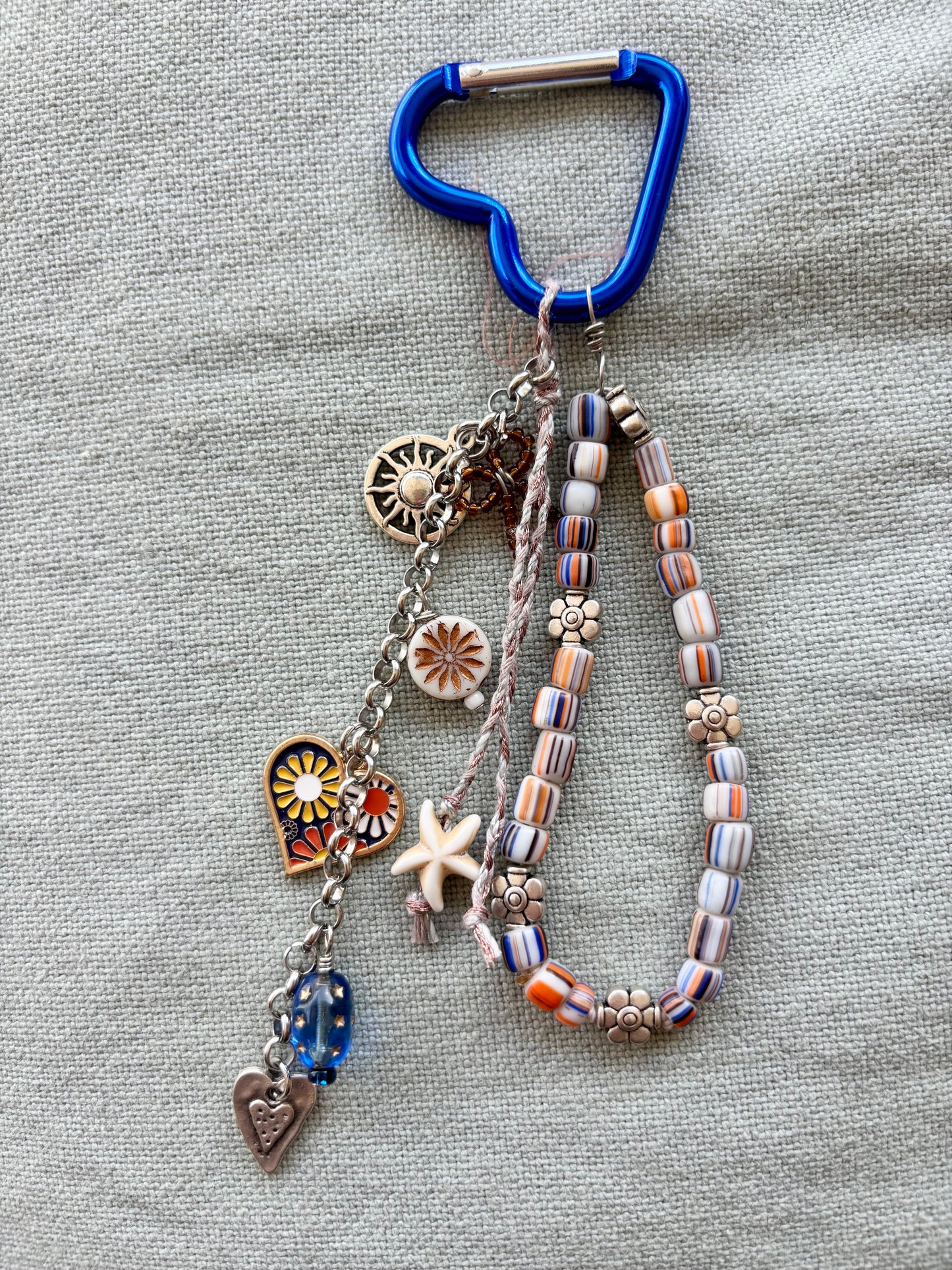 Bag Charm- Blue Heart